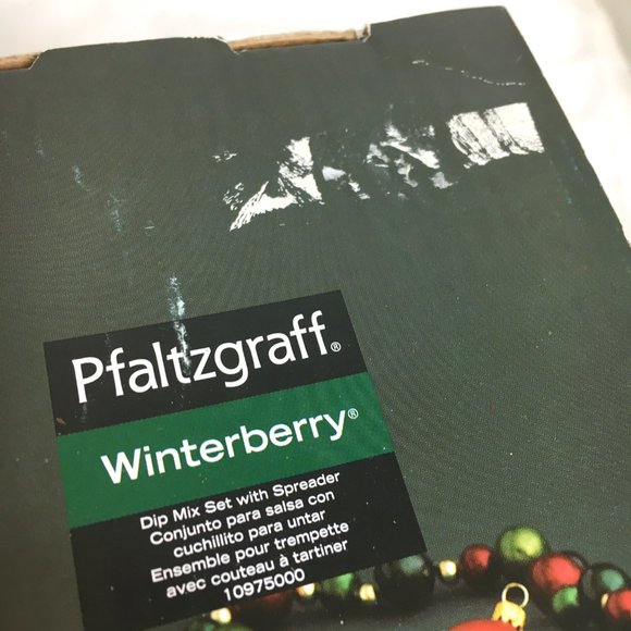 PFALTZGRAFF Winterberry Dip Mix Bowl + Knife Spreader Set - Picture 11 of 14